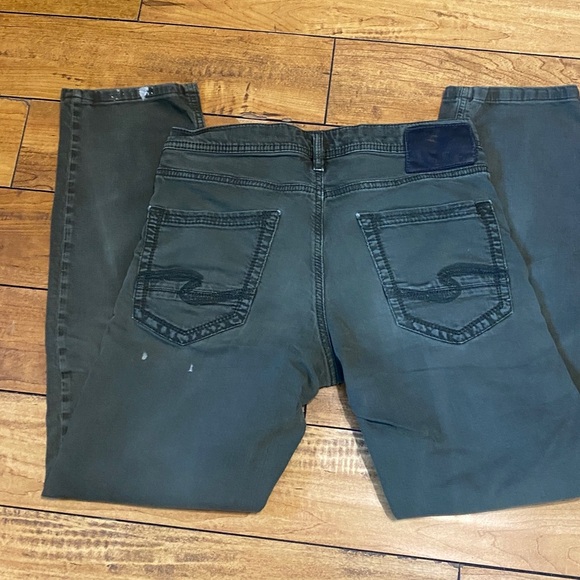 Silver Jeans Men's Forest Green Eddie  Jeans - Picture 6 of 6
